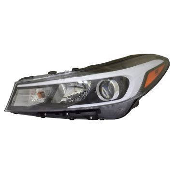 Headlight Assembly Composite Left Halogen w/o LED Position Lamp CAPA for Kia Forte Sedan 2017-2018