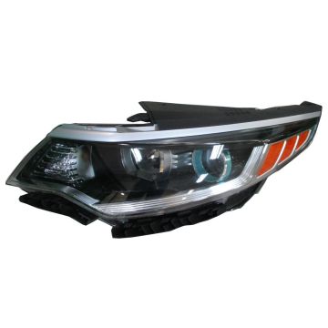 Headlight Assembly Composite Left w/o LED Daytime Running Lamps CAPA for Kia Optima Hybrid Premium Hybrid EX Hybrid LX Hybrid EX Premium Plug-In Hybrid EX Plug-In Hybrid EX Premium 2017-2020