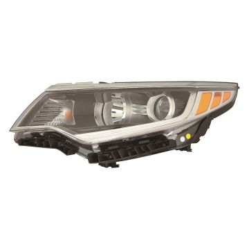 Headlight Assembly Composite Left Halogen Korea Built CAPA for Kia Optima 2016-2018