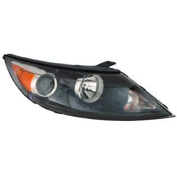 Headlight Assembly Composite Right Halogen CAPA for Kia Sportage LX EX Base 2011-2012