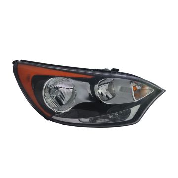 Headlight Assembly Composite Right w/o LED Position Lamp CAPA for Kia Rio Hatchback 2012-2017