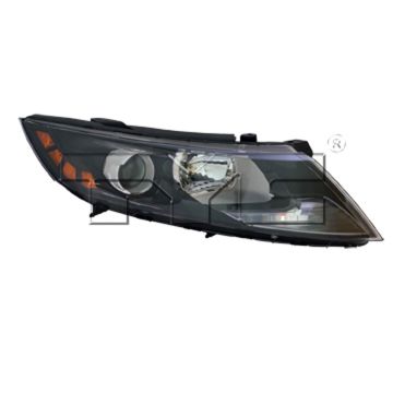 Headlight Assembly Composite Right Halogen USA Built CAPA for Kia Optima 2012-2013