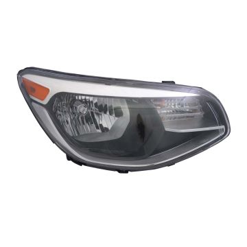 Headlight Assembly Composite Right Halogen CAPA for Kia Soul 2014-2019