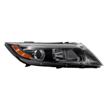Headlight Assembly Composite Right Halogen w/o LED Position Lamp USA Built CAPA for Kia Optima 2014-2015