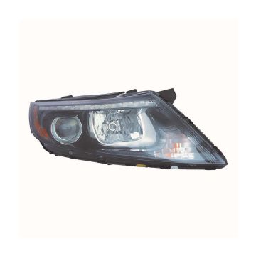 Headlight Assembly Composite Right HID w/LED Position Lamp USA Built CAPA for Kia Optima 2014-2015