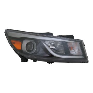 Headlight Assembly Composite Right Halogen w/String LED Driver Running Lamp CAPA for Kia Sedona L LX EX 2015-2018