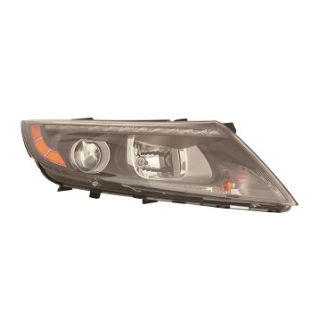 Headlight Assembly Composite Right Halogen w/LED Position Lamp CAPA for Kia Optima Hybrid EX Hybrid LX Hybrid EX Premium Hybrid 2014-2016