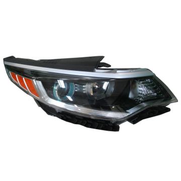 Headlight Assembly Composite Right w/o LED Daytime Running Lamps CAPA for Kia Optima Hybrid Premium Hybrid EX Hybrid LX Hybrid EX Premium Plug-In Hybrid EX Plug-In Hybrid EX Premium 2017-2020