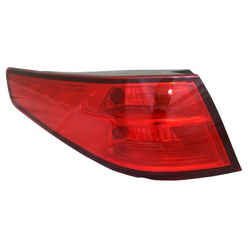Tail Light Assembly Left Outer Bulb Type USA Built CAPA for Kia Optima 2014-2015