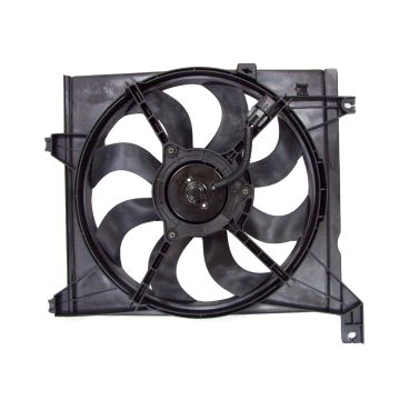 Engine Cooling Fan Assembly Left Includes Motor/Blade/Shroud Late Design for Kia Spectra 2005-2009