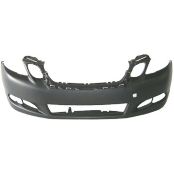 Bumper Cover Front w/o Parking Assist w/o Clearance w/Headlamp Washer Primed for Lexus GS350 GS450h GS460