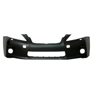 Bumper Cover Front w/o Sport Pkg w/o Parking Aid Sensors w/Headlamp Washer Primed for Lexus CT200h 2011-2013
