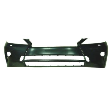 Bumper Cover Front w/o Sport Pkg w/o Parking Assist w/Headlamp Washer Primed CAPA for Lexus RX350 RX450h