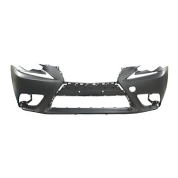 Bumper Cover Front w/o Headlamp Washer w/o Park Distance Sensors Primed CAPA for Lexus IS200t IS250 IS300 IS350