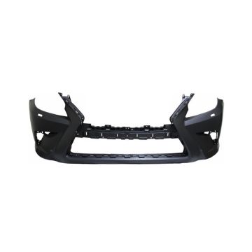 Bumper Cover Front w/Headlamp Washers w/Parking Aid Primed CAPA for Lexus GX460 2014-2019