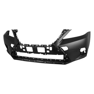 Bumper Cover Front w/o Parking Aid Sensors w/o Headlamp Washers Primed for Lexus CT200h F Sport 2014-2017