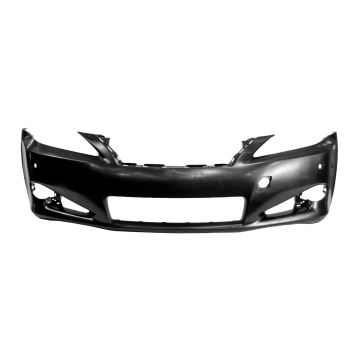 Bumper Cover Front w/o F Sport Pkg w/o Headlamp Washers w/Park Distance Sensors Primed for Lexus IS250 IS350