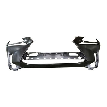 Bumper Cover Front w/o F Sport Pkg w/o Headlamp Washers w/o Park Distance Sensors Primed CAPA for Lexus NX300 NX300h