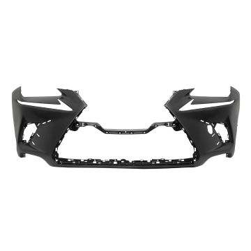 Bumper Cover Front w/Headlamp Washers w/o Park Distance Sensors Primed CAPA for Lexus NX300 F Sport 2018-2021