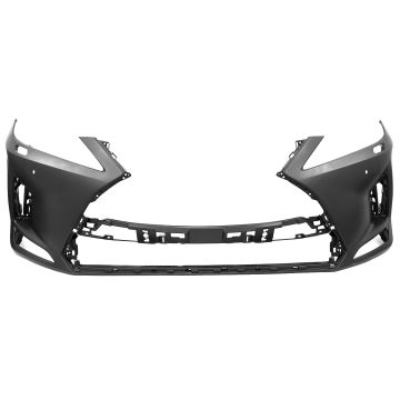 Bumper Cover Front w/o F Sport Pkg w/Parking Sensors w/Headlamp Washers Primed CAPA for Lexus RX350 RX350L RX450h RX450hL