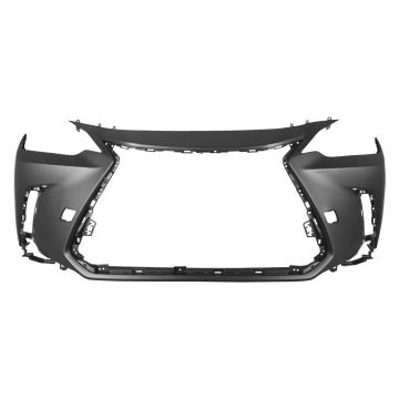 Bumper Cover Front w/o Headlamp Washers w/o Park Distance Sensors Primed North America Built CAPA for Lexus NX250 NX350 NX350h