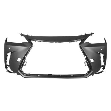 Bumper Cover Front w/o Headlamp Washers w/Park Distance Sensors Primed North America Built CAPA for Lexus NX250 NX350 NX350h