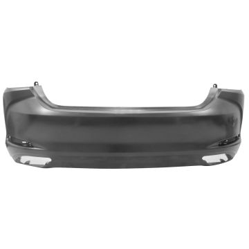 Bumper Cover Rear w/o F Sport Pkg w/o Park Distance Sensors Primed North America Built CAPA for Lexus ES350 2019-2024