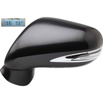Door Mirror Assembly Left Power w/Signal Lamp w/Puddle Lamp w/o Luxury/Sport Pkg for Lexus IS250 2009-2013