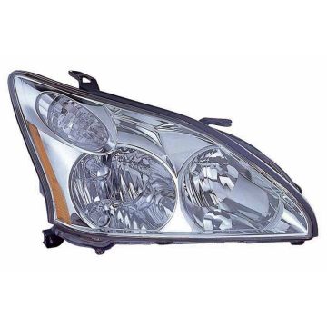 Headlight Assembly Composite Right w/o HID Lamps CAPA for Lexus RX330 2004-2006