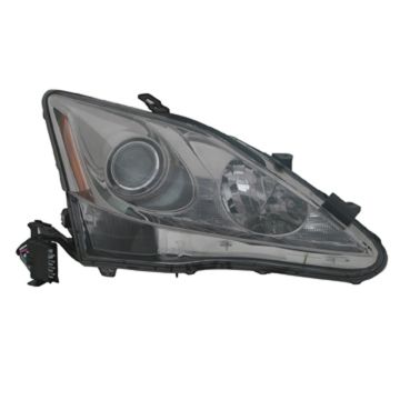 Headlight Assembly Composite Right w/o Auto Leveling Lamps CAPA for Lexus IS250 2006-2008