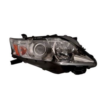 Headlight Assembly Composite Right Halogen Type 1 Chrome Bezel Canada Built CAPA for Lexus RX350 2010-2012