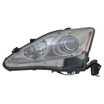 Headlight Lens Housing Left Halogen CAPA for Lexus IS250 IS350