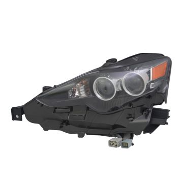 Headlight Lens Housing Left LED CAPA for Lexus IS200t IS250 IS300 IS350