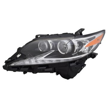 Headlight Lens Housing Left LED High Beam w/o Adaptive Headlamps CAPA for Lexus ES300h ES350