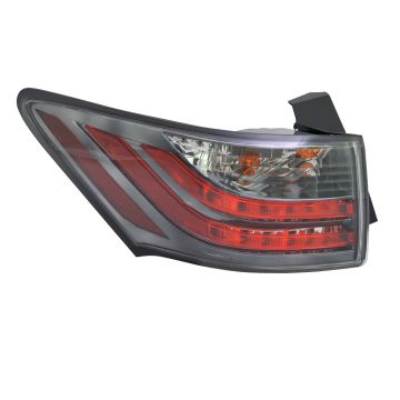 Tail Light Assembly Left Outer Lens/Housing On Body CAPA for Lexus CT200h 2011-2013