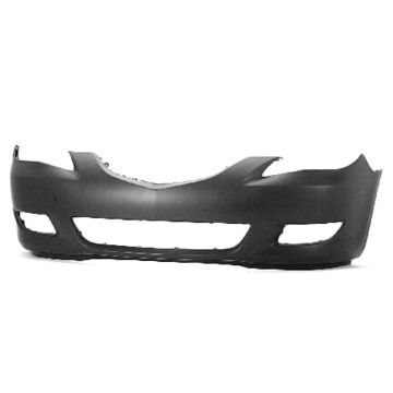 Bumper Cover Front Standard Type w/Fog Lamps Primed for Mazda 3 Sedan 2004-2006