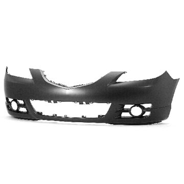 Bumper Cover Front Sport Type w/Fog Lamps Primed CAPA for Mazda 3 Sedan 2004-2006