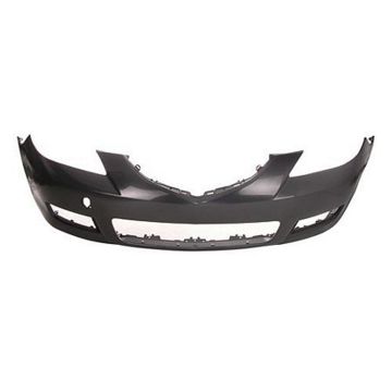 Bumper Cover Front Standard Type w/Textured Lower Lip Primed CAPA for Mazda 3 Sedan 2007-2009