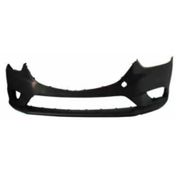 Bumper Cover Front w/o LED Lamps Primed CAPA for Mazda 6 2014-2017
