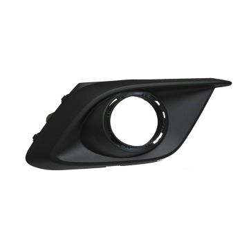 Bumper Insert Front Right Fog Lamp Bezel w/Fog Lamps Black for Mazda 3 2014-2016
