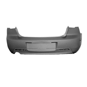 Bumper Cover Rear w/o Sport Primed CAPA for Mazda 3 Sedan i 2004-2006