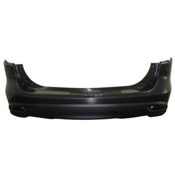 Bumper Cover Rear w/Textured Lower w/o Parking Sensor Primed for Mazda 5 2012-2017