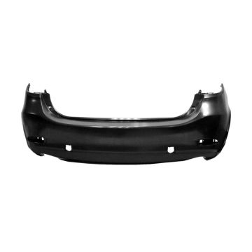 Bumper Cover Rear Dual Exhaust Cutout Primed CAPA for Mazda 6 2014-2017