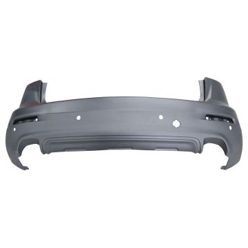 Bumper Cover Rear w/Parking Sensors Primed CAPA for Mazda CX-9 2013-2015