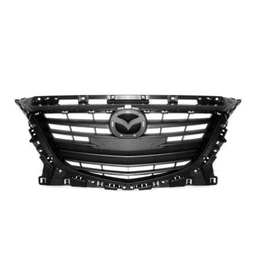 Grille Assembly Textured Black for Mazda 3 2014-2016