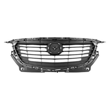 Grille Assembly w/o Radar Cruise Control Black CAPA for Mazda CX-3 2016-2018
