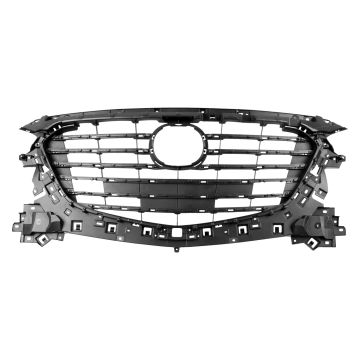Grille Assembly Black Metallic Mexico Built CAPA for Mazda 3 Sedan Hatchback 2017-2018