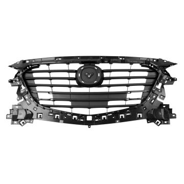Grille Assembly Matte Black Mexico Built for Mazda 3 Sedan Hatchback 2017-2018