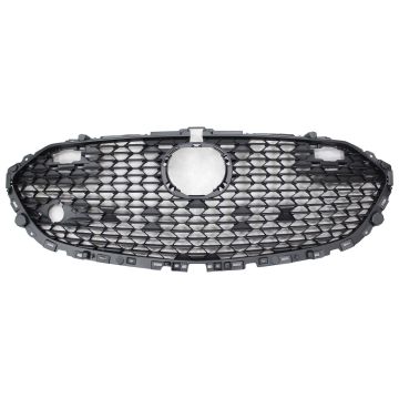 Grille Assembly Matte Black CAPA for Mazda 3 Sedan 2019-2024