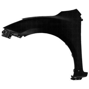 Fender Front Left w/o Stone Guard w/o Side Signal Lamps w/Molding Hole CAPA for Mazda 3 Hatchback 2010-2013